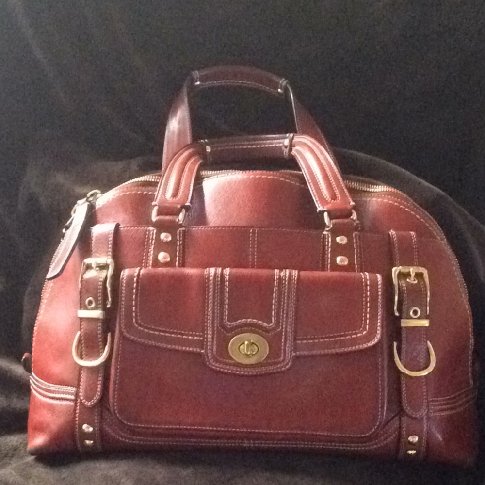 Coach Red Leather Miranda Shoulder Bag